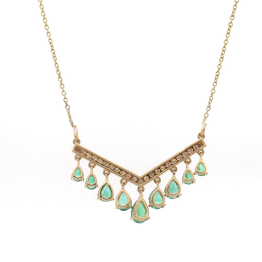 Emerald Pear Pendant - qivii