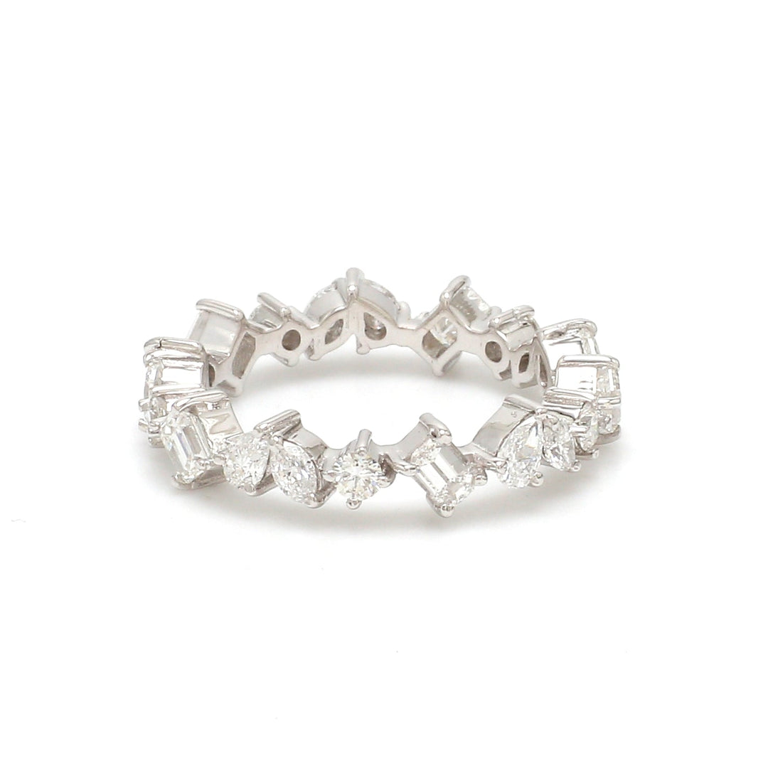 Diamond Mix Shape Eternity Ring - qivii