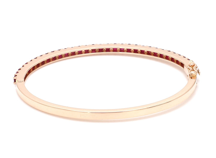 Ruby Round Bangle - qivii