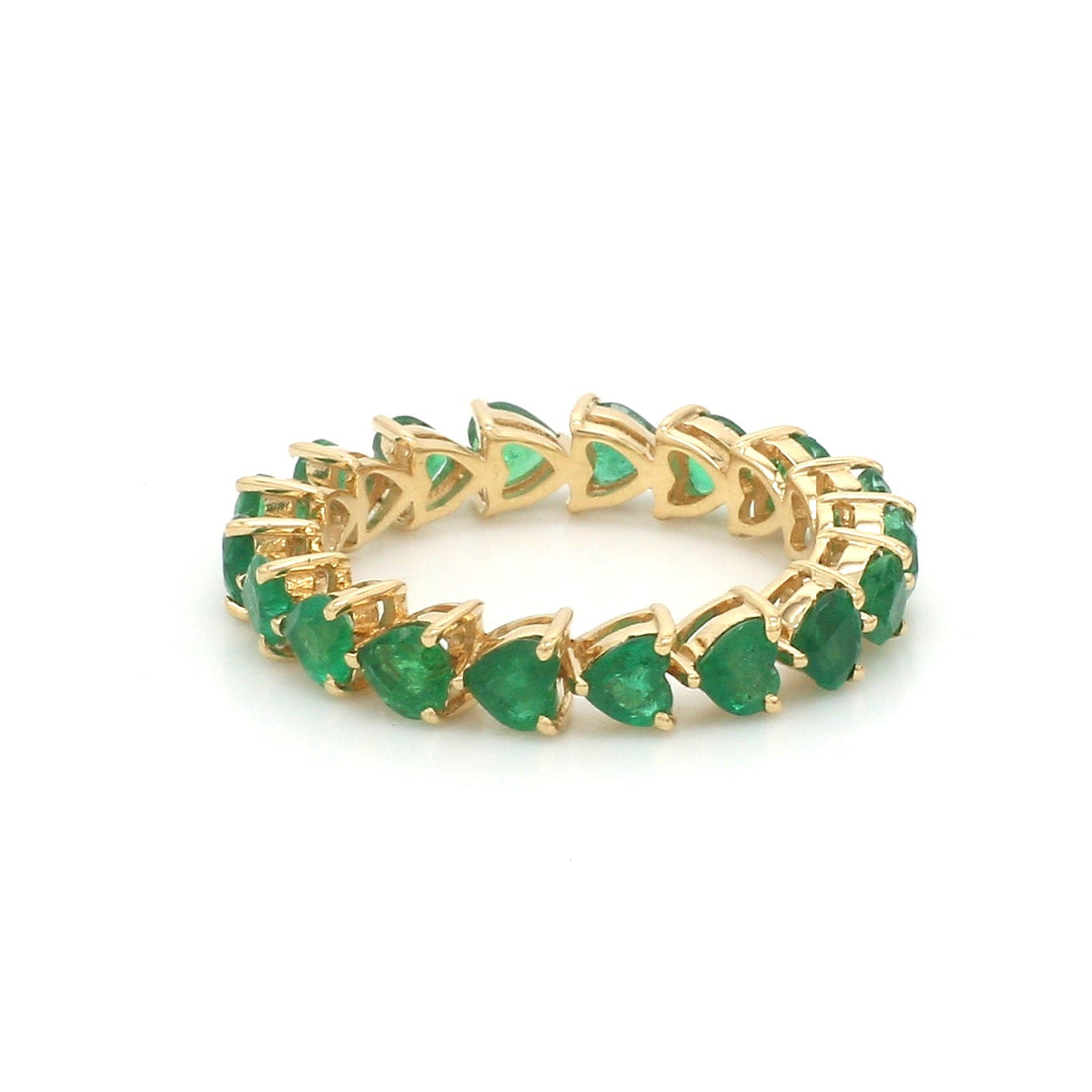 Emerald Heart Infinity Ring - qivii