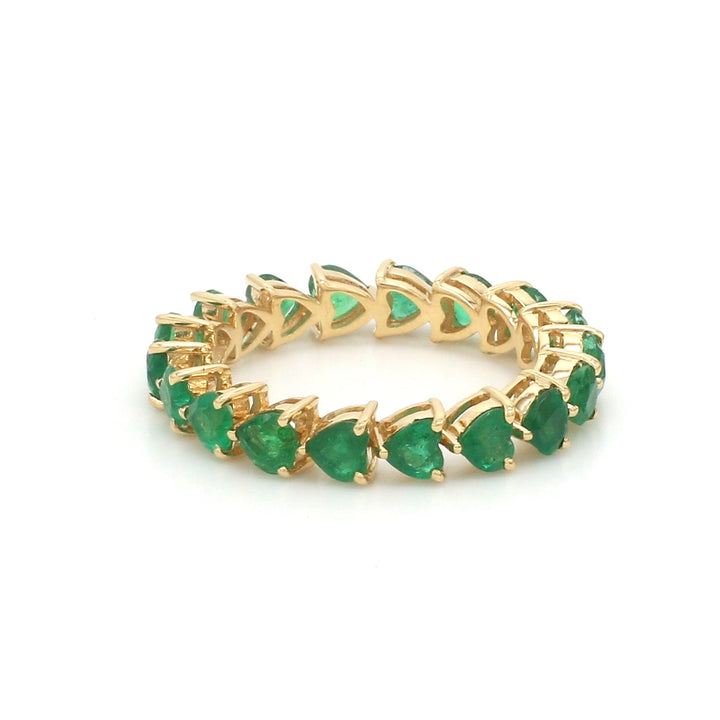 Emerald Heart Infinity Ring - qivii