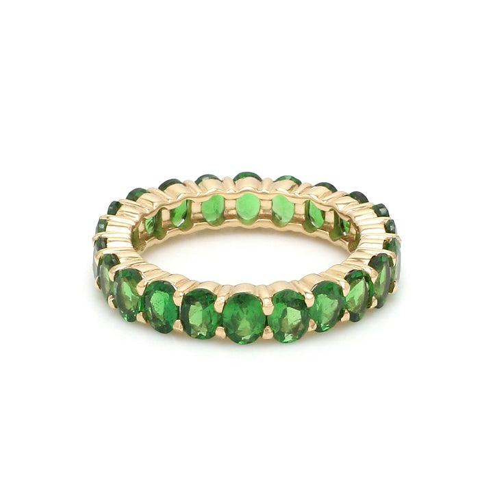 Tsavorite Oval Eternity Ring - qivii