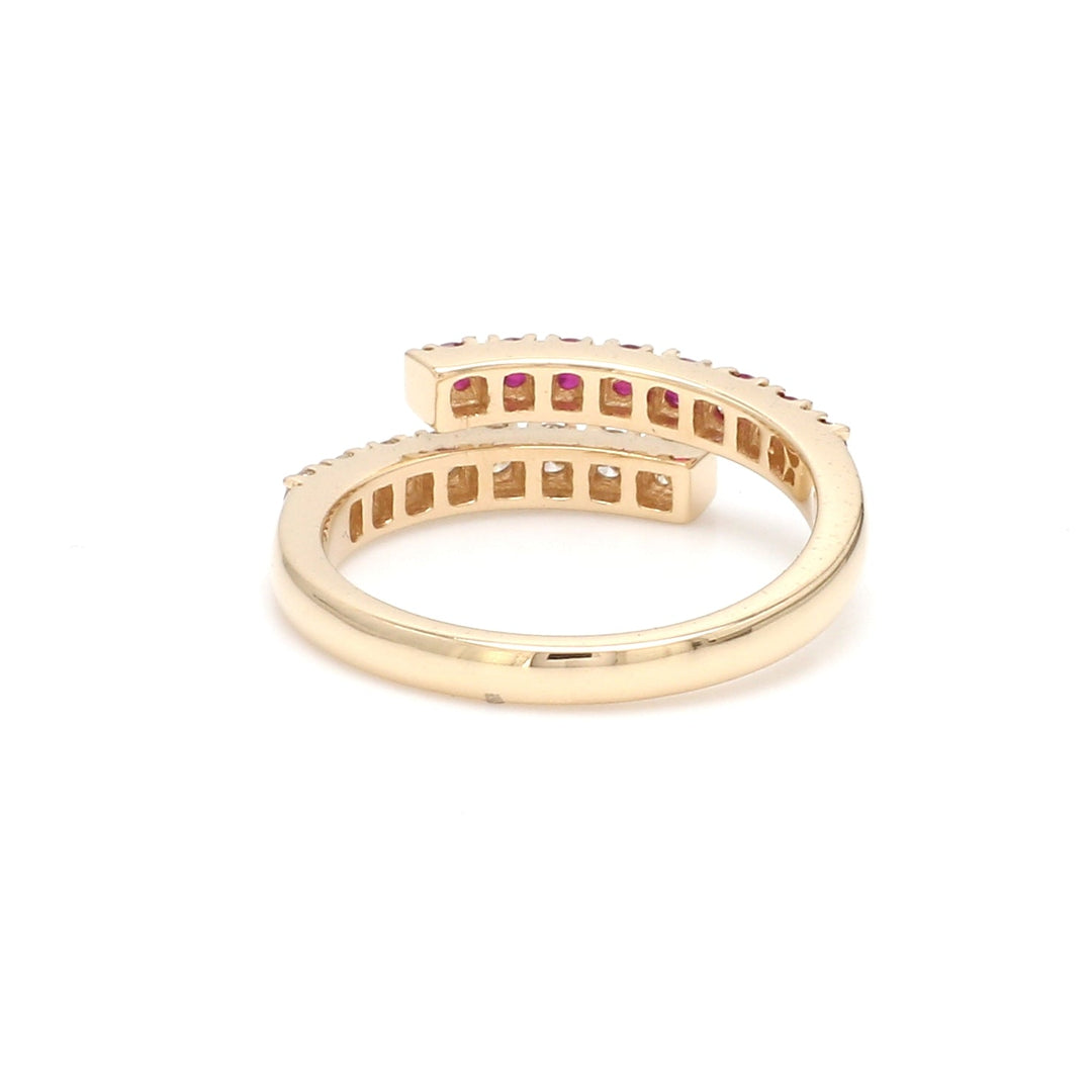 Ruby Twist Ring - qivii