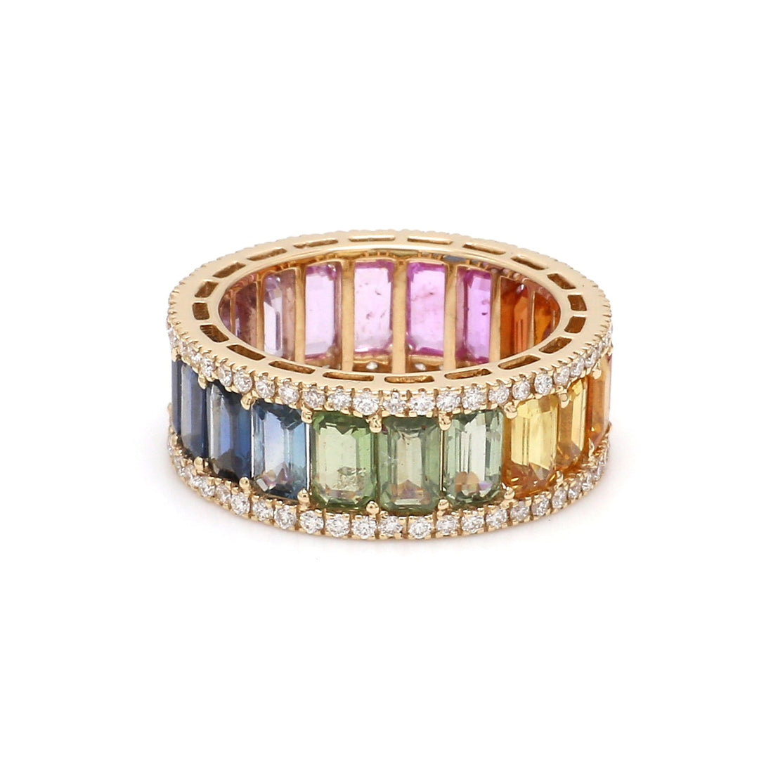Venice Rainbow Sapphire Ring - qivii