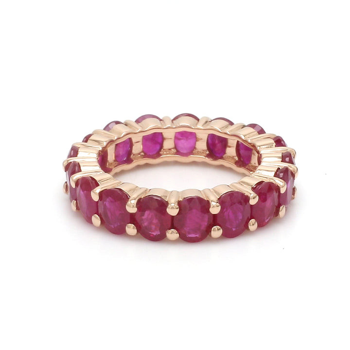Ruby Oval Eternity Ring - qivii