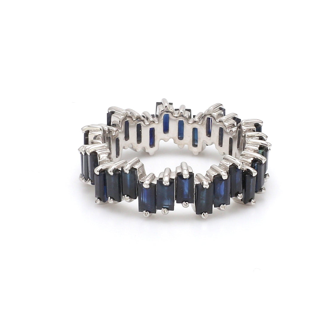 Blue Sapphire Zig Zag Ring - qivii