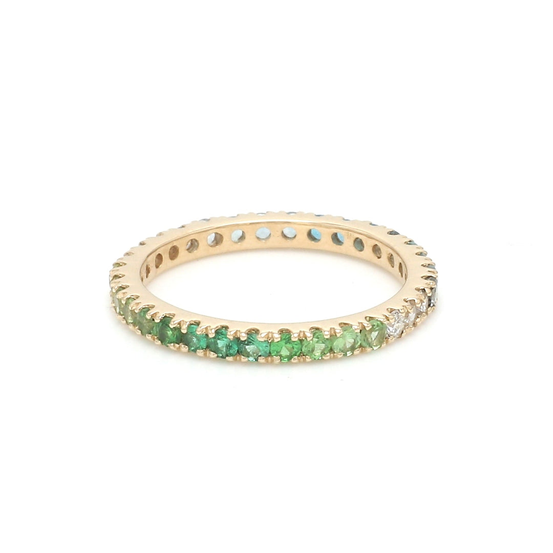 Blue Green Ombre Ring - qivii
