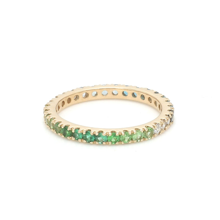 Blue Green Ombre Ring - qivii