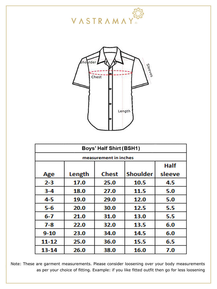 VASTRAMAY Boys' Navy Blue Ethnic Shirt - qivii