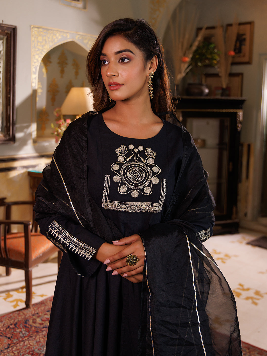 Black Kurta Set