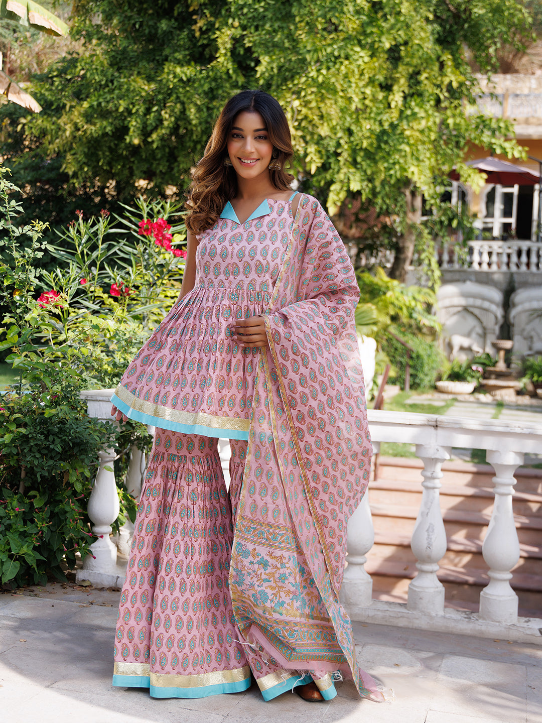 Bleached Mauve Kurta Set