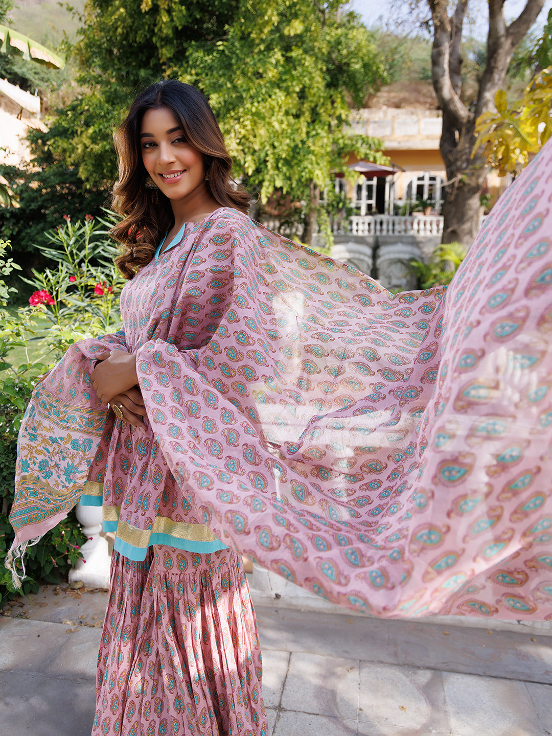 Bleached Mauve Kurta Set