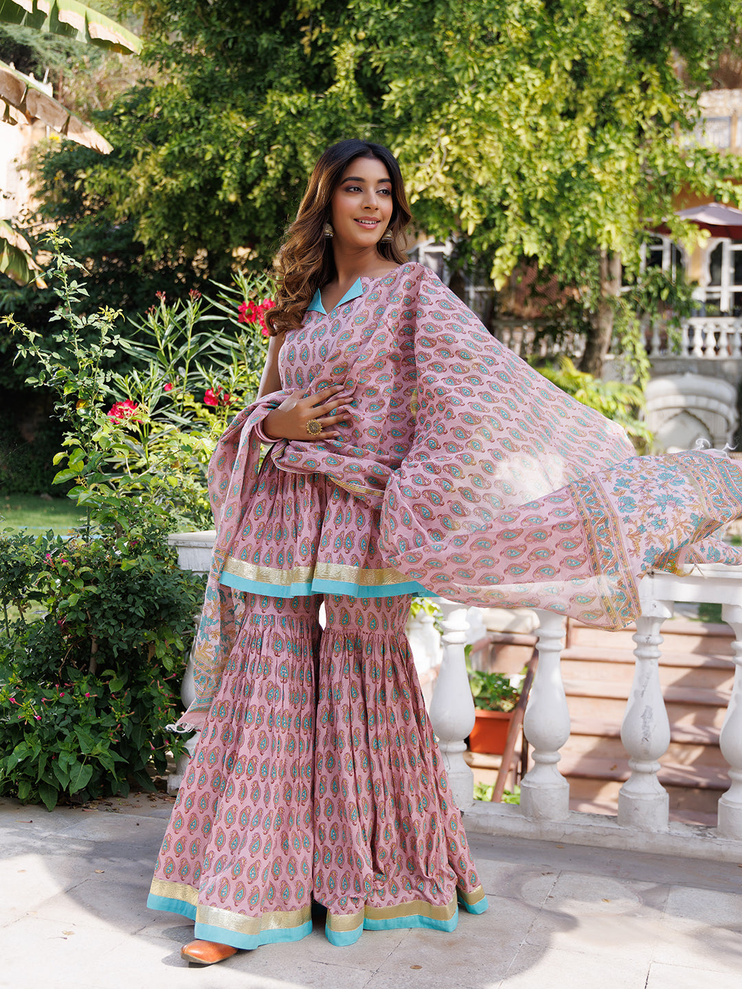 Bleached Mauve Kurta Set