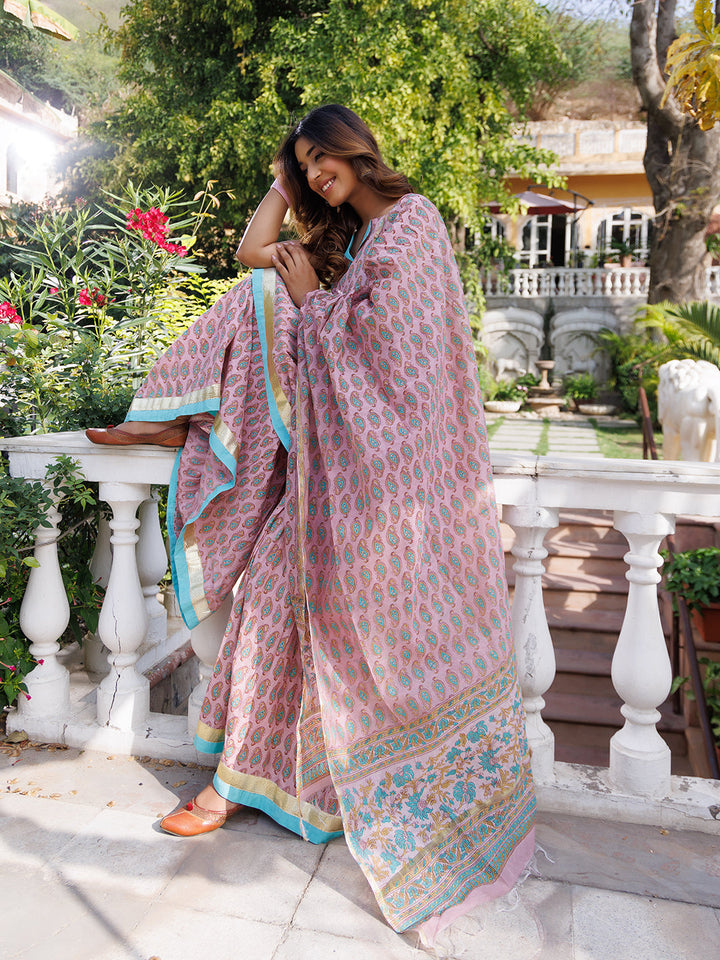 Bleached Mauve Kurta Set