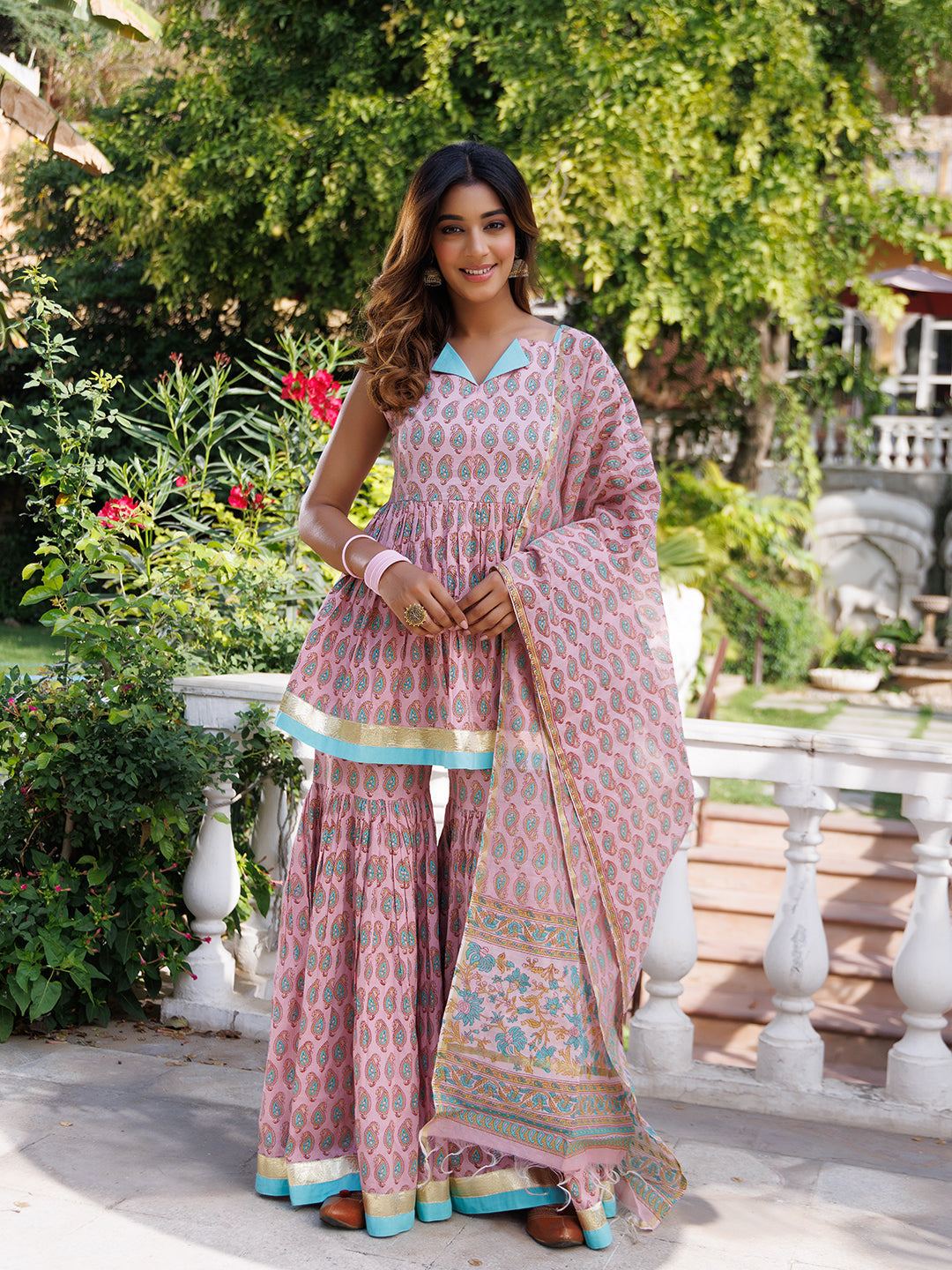 Bleached Mauve Kurta Set