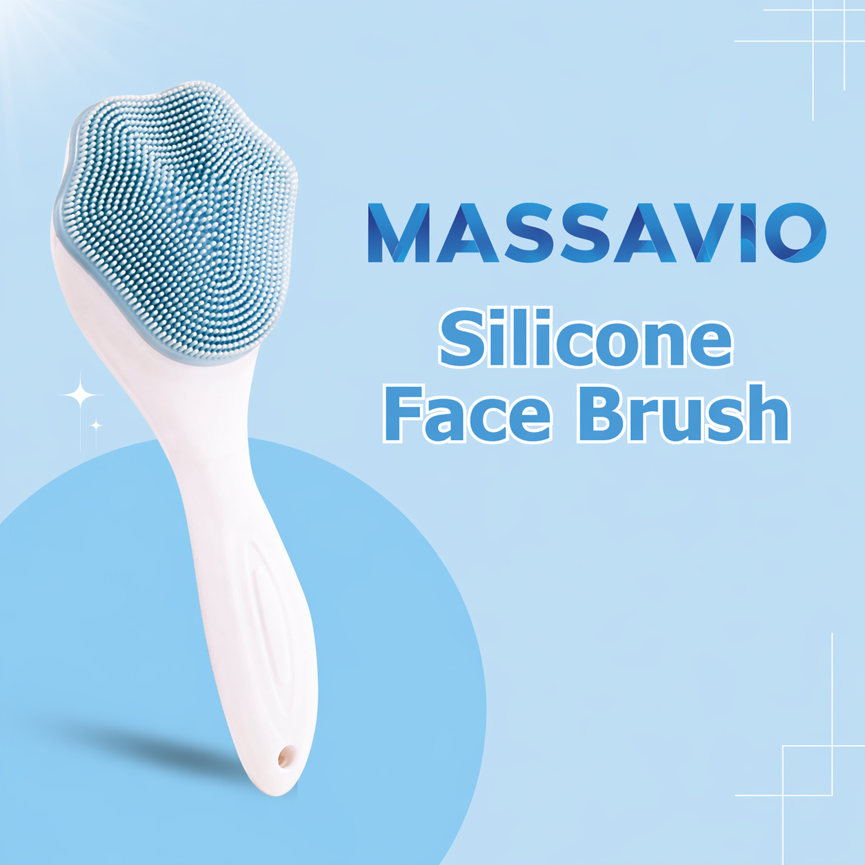 Silicone Face Brush for Daily Cleansing & Exfoliation
