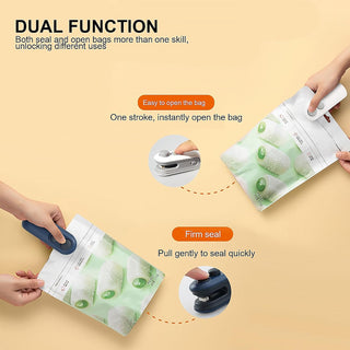 2-in-1 Mini Bag Sealer & Cutter – Portable USB Heat Sealer for Snacks