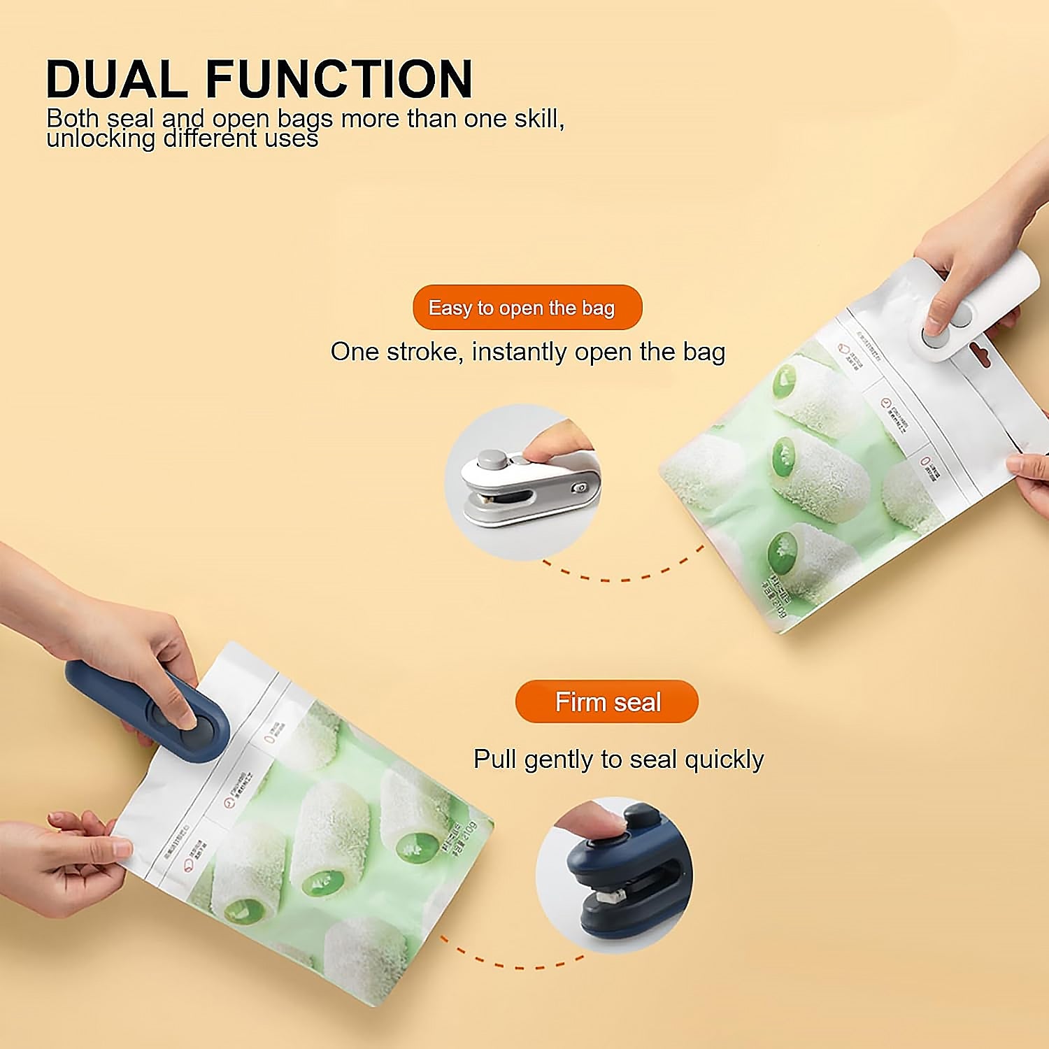 2-in-1 Mini Bag Sealer & Cutter – Portable USB Heat Sealer for Snacks