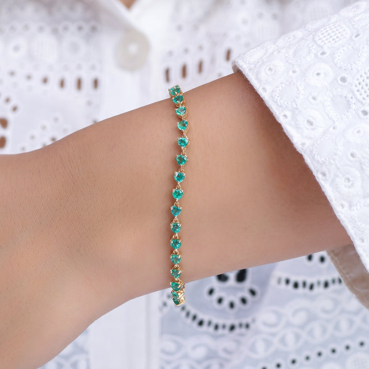 Emerald Heart Bracelet - qivii