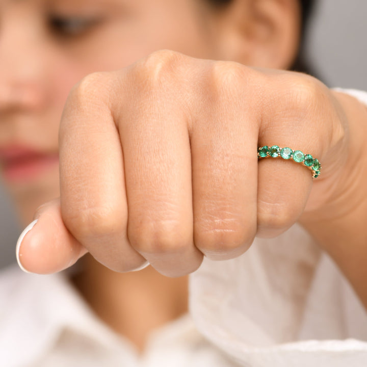 Emerlad 3.50MM Round Ring - qivii