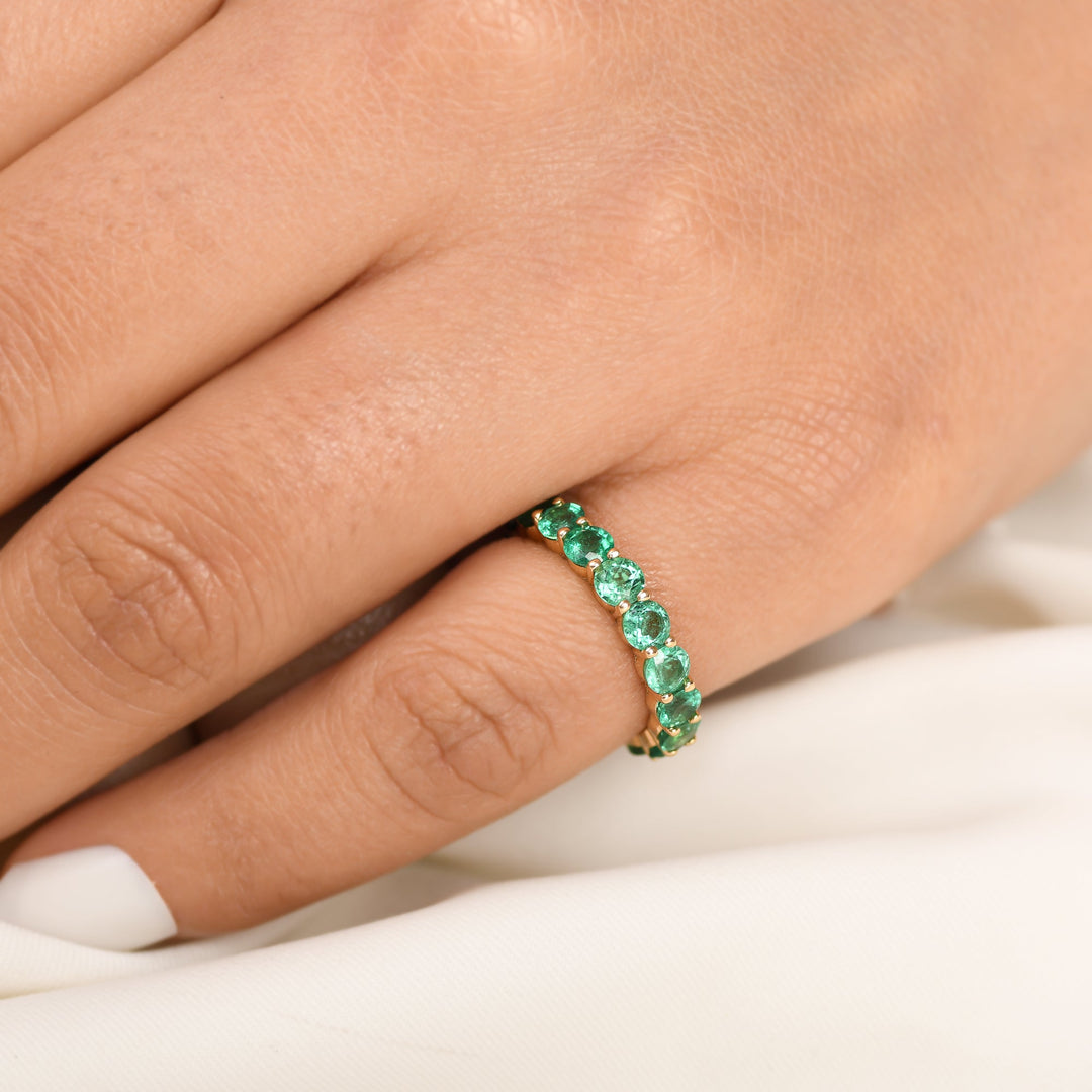 Emerlad 3.50MM Round Ring - qivii