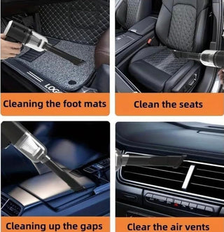 Cordless 2-in-1 Car Vacuum Cleaner | Wet & Dry Portable Cleaner with Attachments