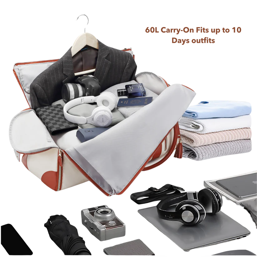 2-in-1 Convertible Travel Bag with Garment Storage