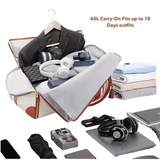 2-in-1 Convertible Travel Bag with Garment Storage