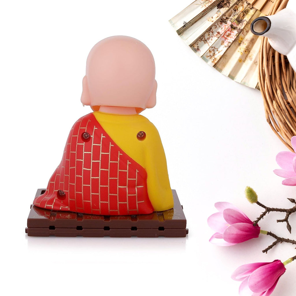 Spiritual Solar Buddha Statue – Moving Head & Hand Table Decor