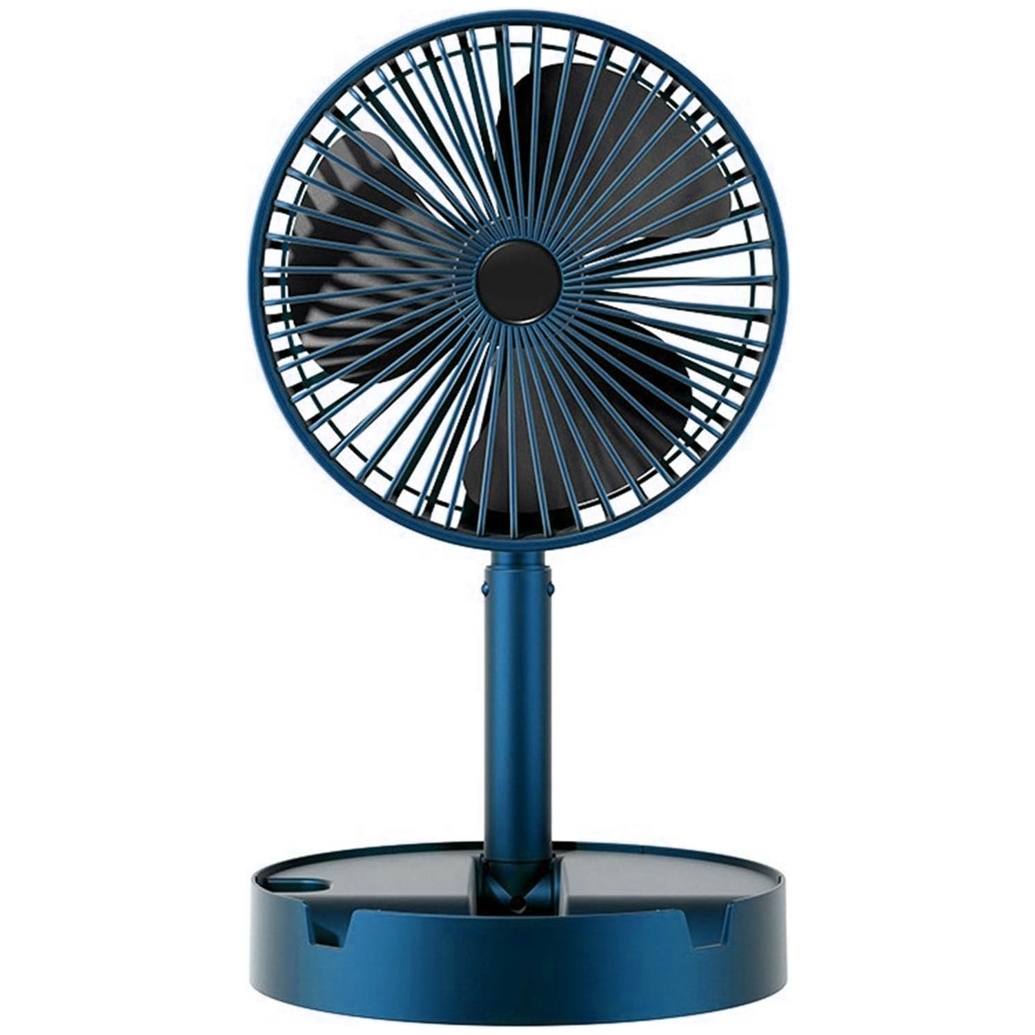 Portable Telescopic Electric Fan – Foldable Height Adjustable Table Fan (Battery Not Included)