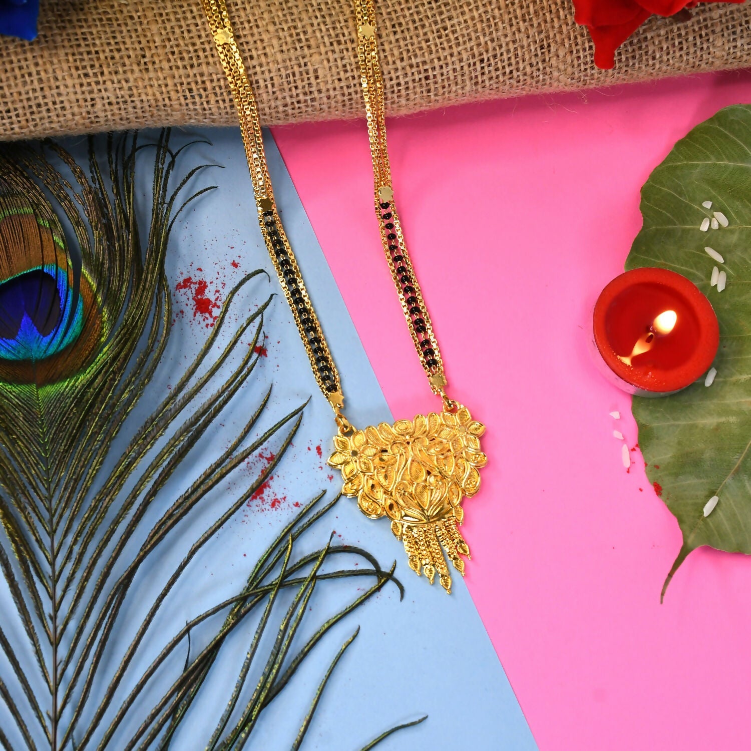 Traditional Necklace Pendant Gold Plated Mangalsutra