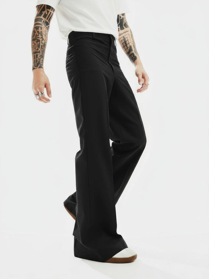 Black Highwaisted Bell Bottom Trousers