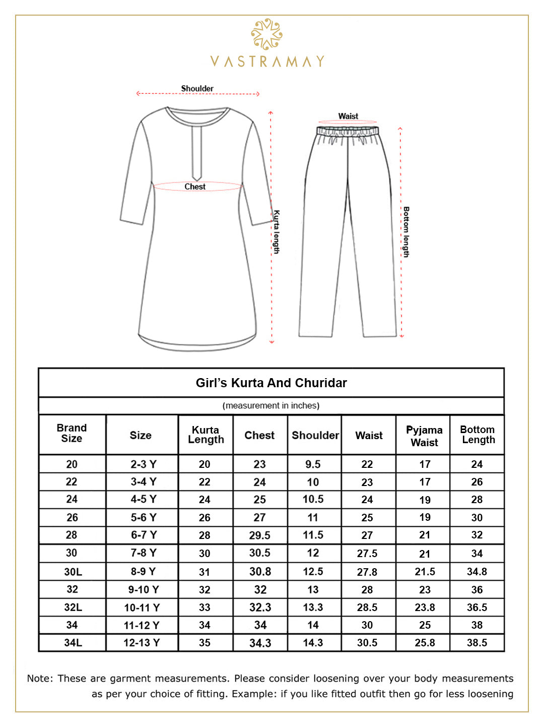 VASTRAMAY Girl's Green Mirror Kurta Pyjama Set - qivii