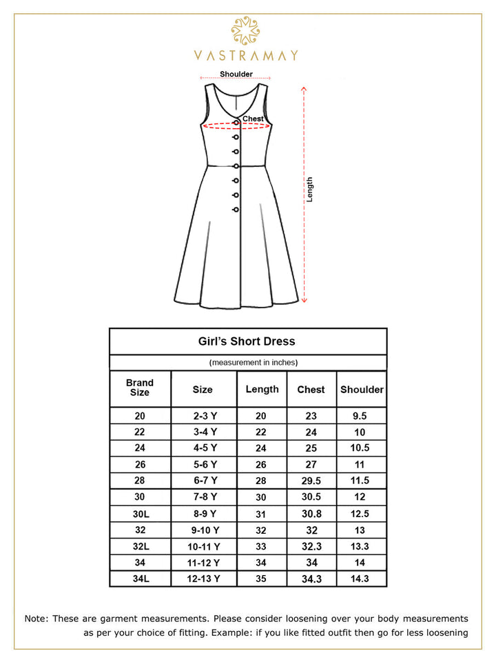 VASTRAMAY Girl's White Pure Cotton Chikankari Kurta - qivii