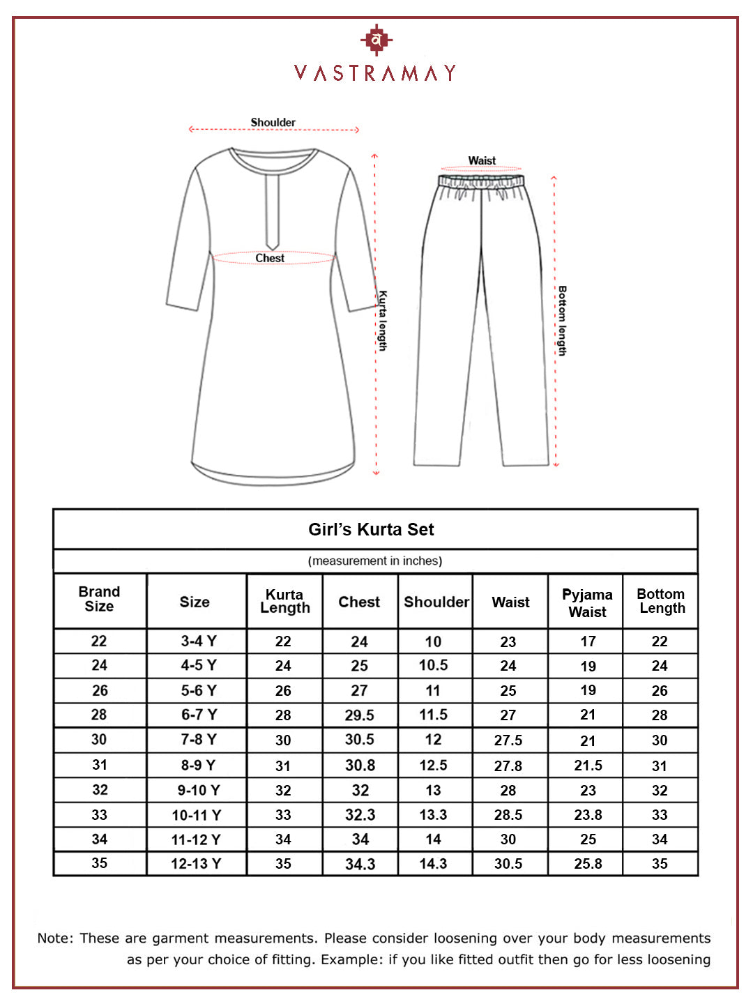VASTRAMAY Girls' Kurta Set With Dupatta - qivii