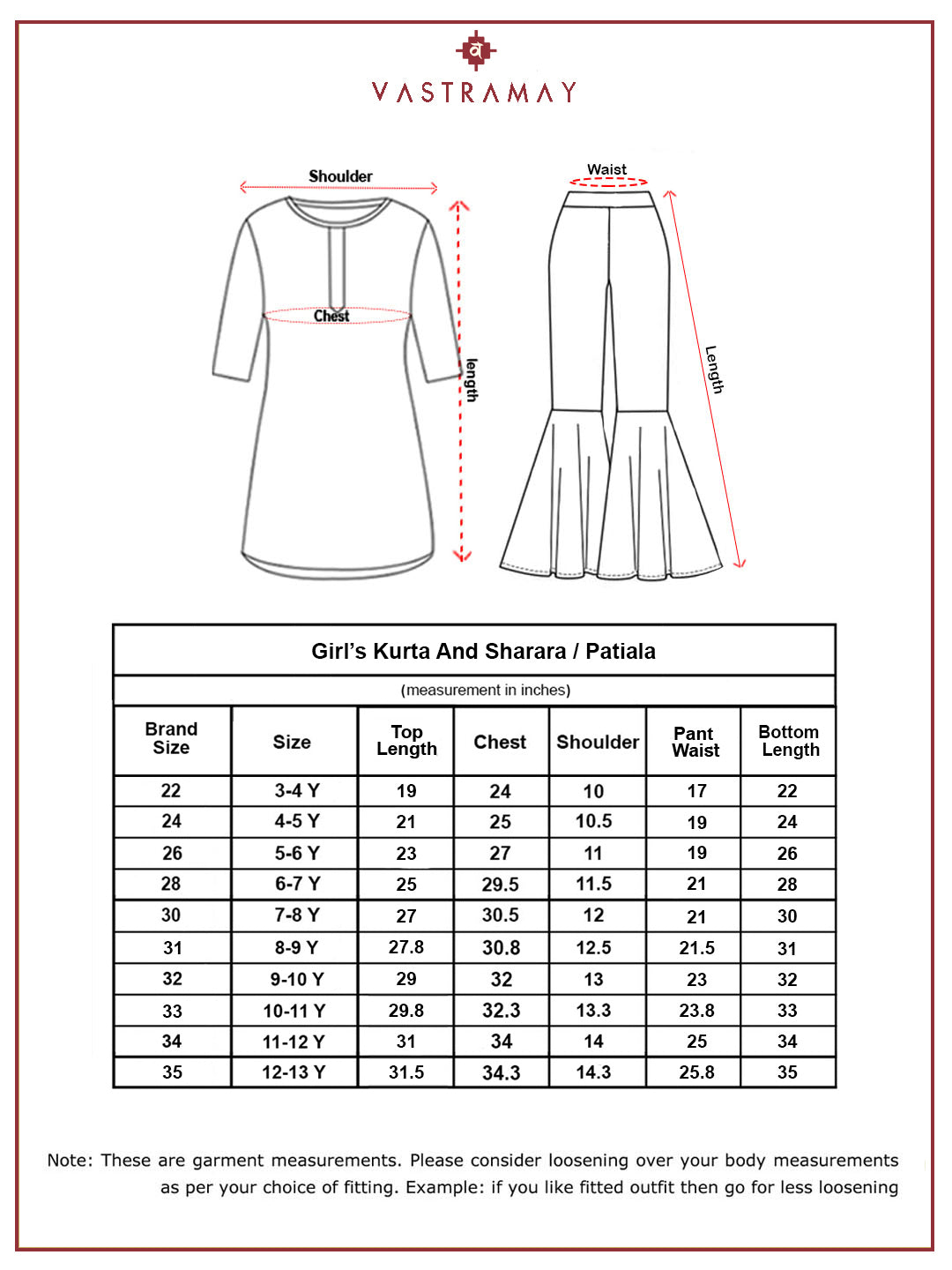 VASTRAMAY Girls' Pink Kurta Sharara And Dupatta Set - qivii