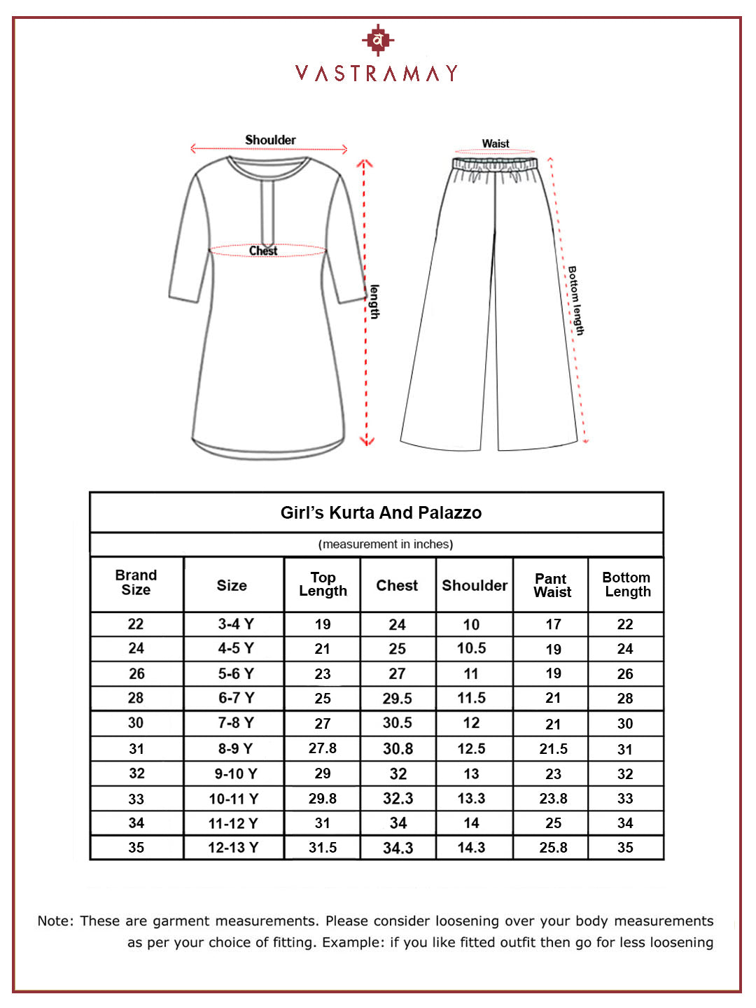 VASTRAMAY Girls' Multicolour Kurta And Patiala - qivii