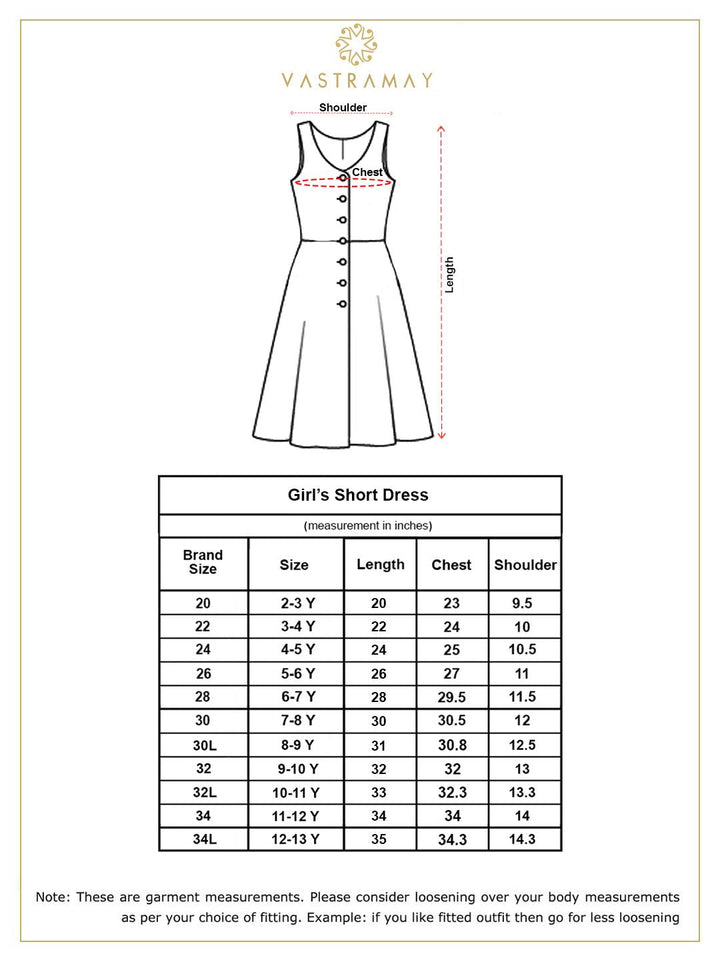 VASTRAMAY Girls' Cream Holi Special Dress - qivii