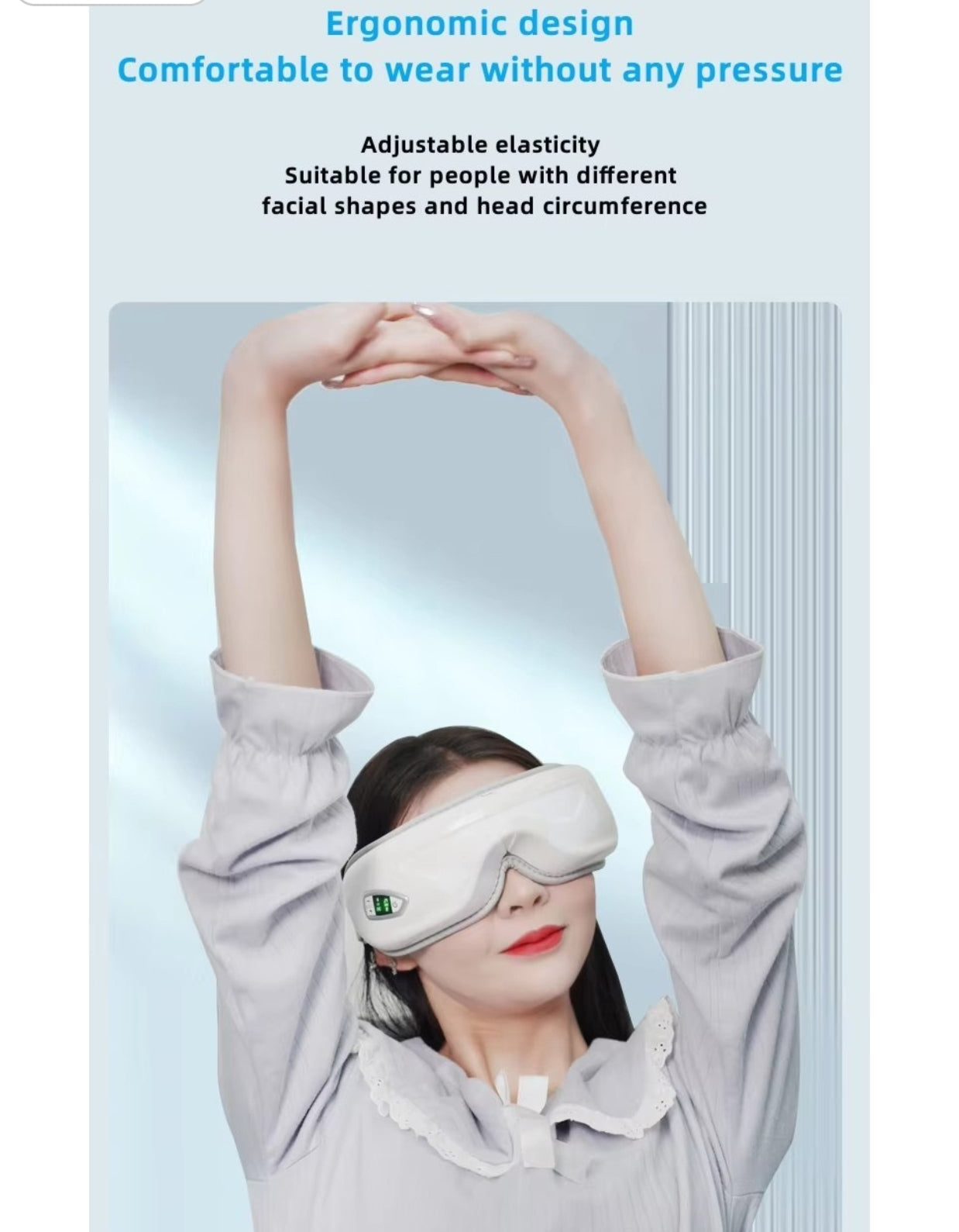 Eye Massager with Heat Stress Relief Relaxation