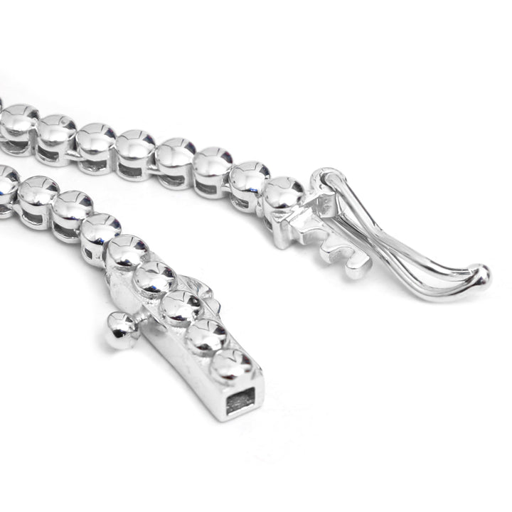 Rainbow Sapphire Vibrant Three Prong Tennis Necklace - qivii