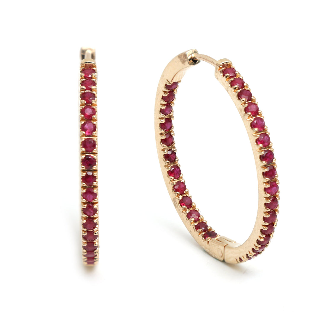 Ruby 2MM Hoops - qivii