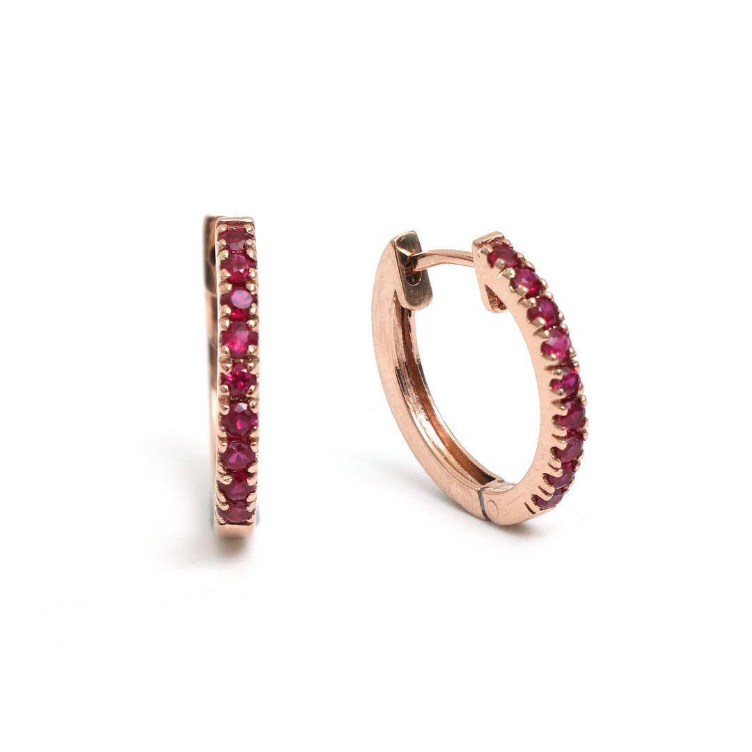 Ruby Mini Hoops - qivii