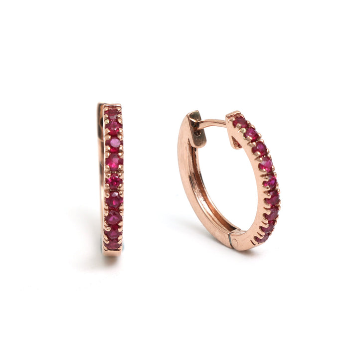 Ruby Mini Hoops - qivii