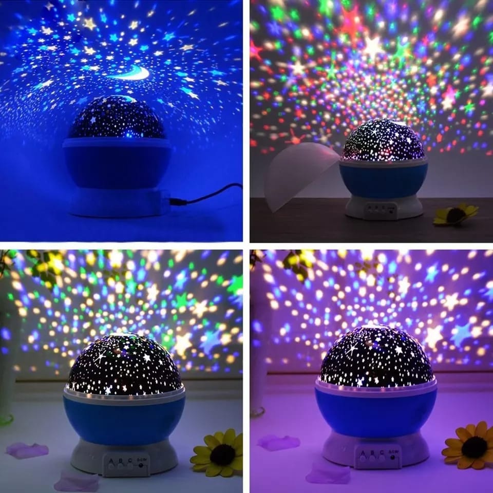 Color Changing Star Master Night Lamp – Rotating LED Galaxy Projector Light