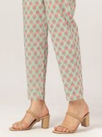 Aqua Pure Cotton Floral Printed A-line Kurta Set