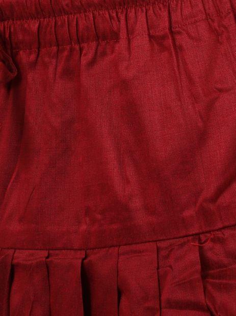 Vastramay Boy's Brown Jute Silk Blend Sherwani Set - qivii