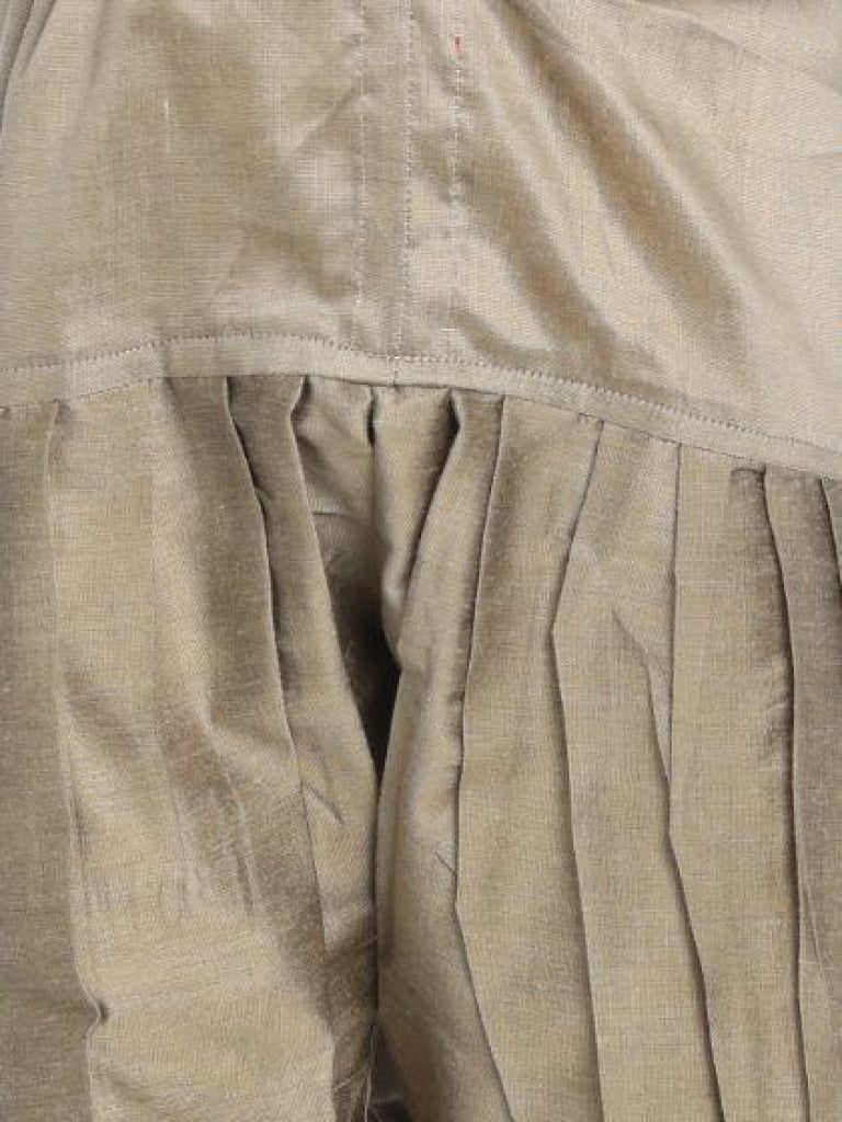 Boys' Green Jute Silk Blend Sherwani Set - qivii