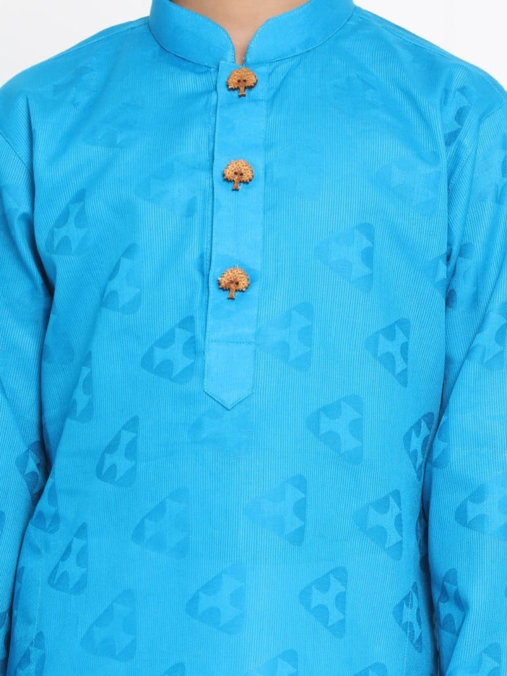 Vastramay Boys Self Design Kurta and Pyjama Set - qivii