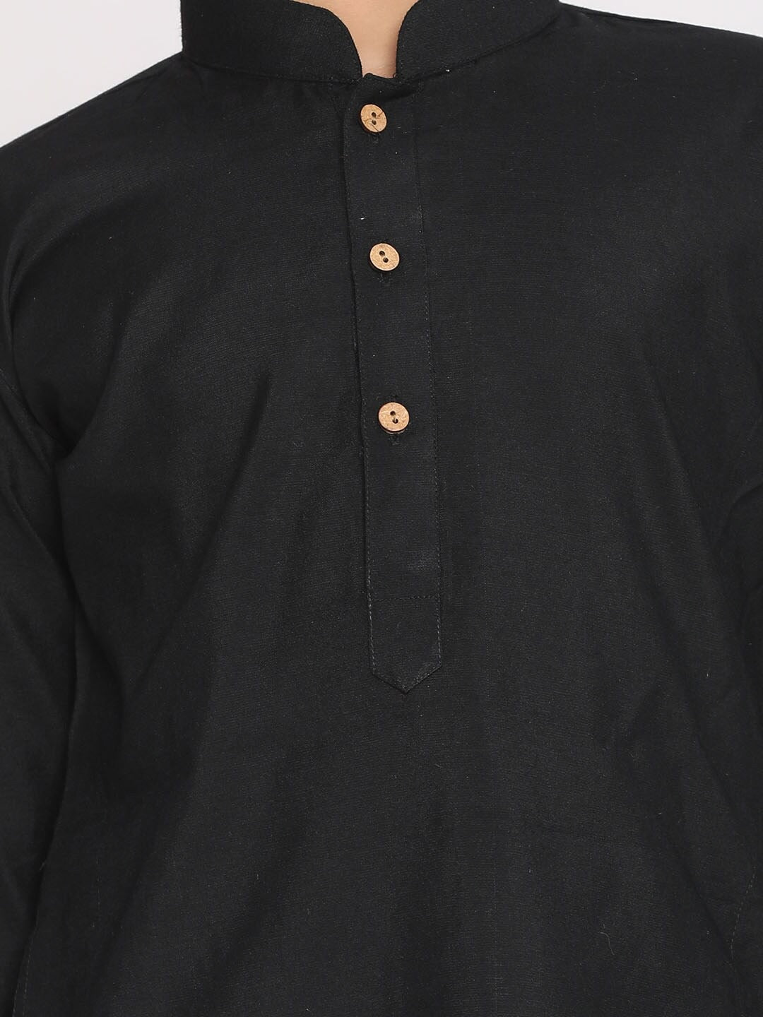 VASTRAMAY Boys Black Kurta - qivii
