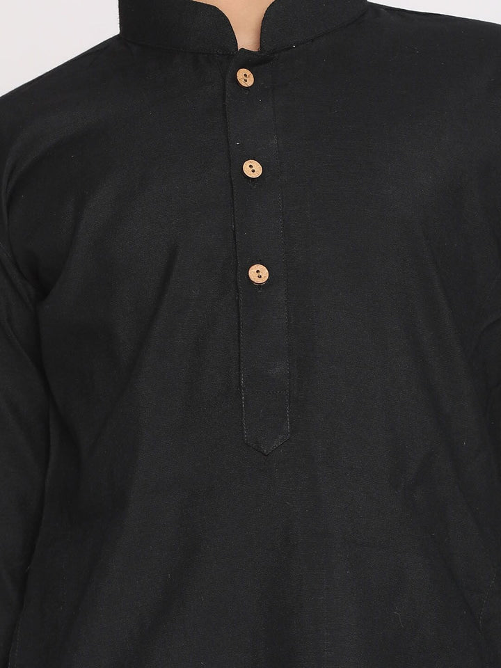 VASTRAMAY Boys Black Kurta - qivii